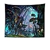 KaO0YaN Wandtapijt, wanddoek, tapijt, sprei, Indian Wall Hanging, Bed Sheet, Comforter Picnic Beach Sheet, Traumwaldhuis…