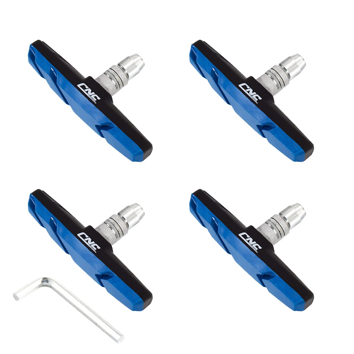 Chooee Bike V-Brake Pads, Bicycle Brake Pad Set, 2 Pairs Universal Brake Shoes