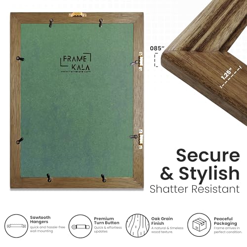Image of Handmade Wooden Photo Frame, 12 x 16 inch Display for Artworks, Pictures and Photos of Your Loved Ones, Best for Home, Office, Wall Decor, Living Room, Bedroom, Brown