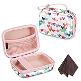 Fintie Tasche für Fujifilm Instax Mini LiPlay Hybrid Sofortbildkamera - Premium Kunstleder beschichtete Starke Hartschalen Kamera Tragen Fall Tragetasche, Herzregen