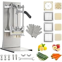 POWLAB 4-in-1 Commercial French Fry Cutter, 4-Blade Vegetable Chopper | 1/2