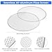 6 Pack 10 Inch Aluminum Pizza Screen, Seamless Round Non-Stick Pizza Mesh Baking Tray for Oven, BBQ, Home Kitchen and Restaurant Use