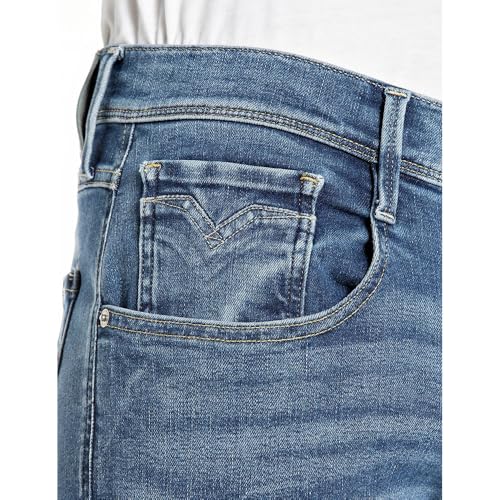 Replay Para Hombre. M914Y.000.661990 Jeans Stretch Denim Azul (32/32), Casual, AlgodóN - 7