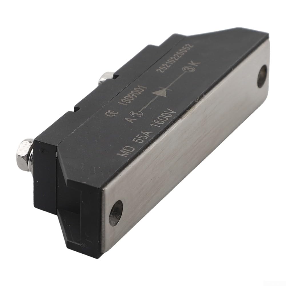 Diodo solare, Diodo raddrizzatore MD55A1600V con dissipatore di calore, Diodo anti-inversione per pannelli solari Sistema di protezione automatica della batteria