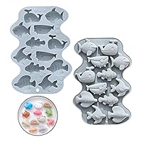 2x Dinosaurier Silikonformen - Für Schokolade, Eis & Backen | 3D Dino Backformen Set