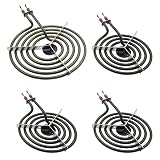 4 Pack MP31YA Electric Range Burner Surface Element by SupHomie - Compatible with Kenmore Whirlpool