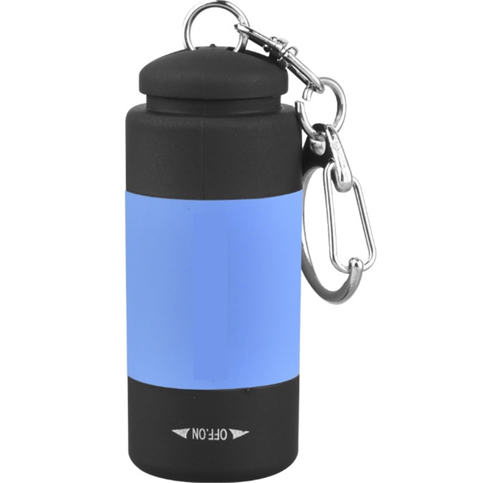 Rechargeable Torch, USB Rechargeable Keychain Flashlight Waterproof Mini LED Torch Light for Emergency for Camping,Hiking(Blue)