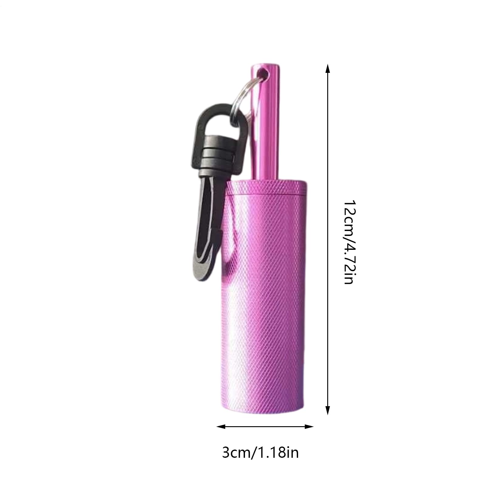 Shaker de plongée – d'aluminium 12 x 3 cm | Bâton de signal sonore | Cloche à haute fréquence | Outil de plongée de communication avec crochet | Formation de sauvetage sous- par faible
