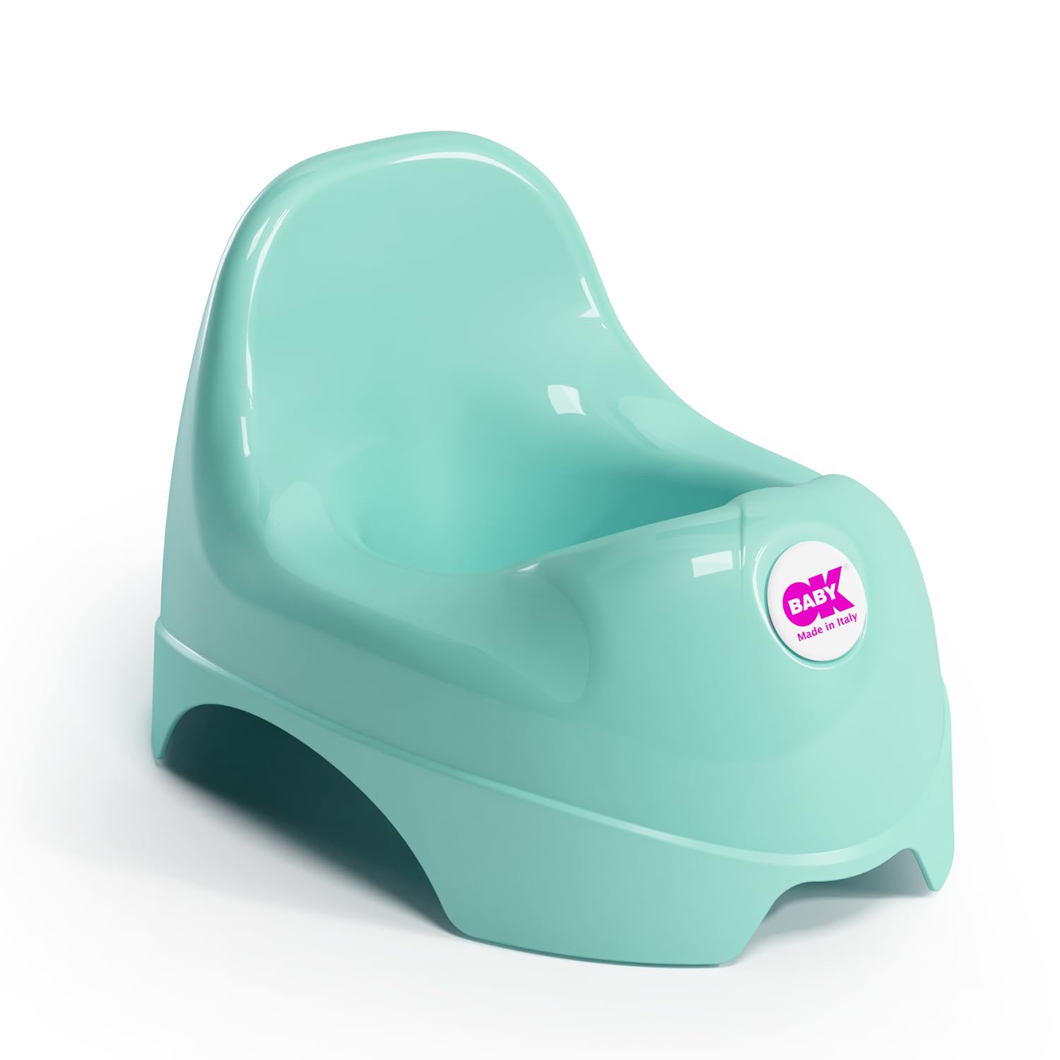 OKBABY Relax - Vasino per Bambini con Seduta Ergonomica e Schienale Rialzato - Azzurro - 1