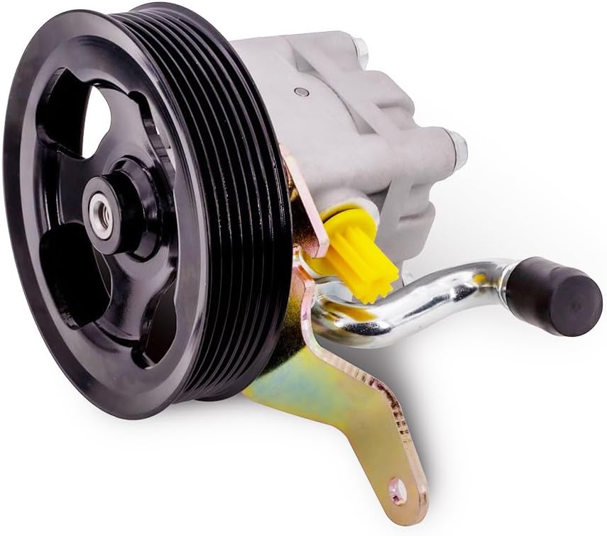 Power Steering Pump with Pulley Compatible with Nissan & Infiniti Models - 370Z, EX35, EX37, FX35, FX37, G35, G35, G37, M35, M37, Q40, Q50, Q50, Q60, Q70, Q70L, QX50, QX70 - Assist Pump V6 3.7L 3.5L