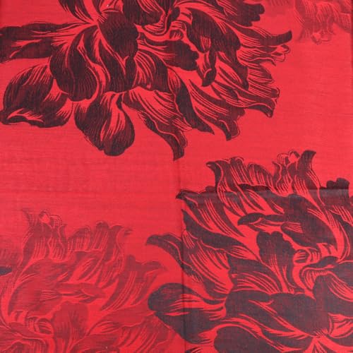 Women's Pashmina Shawls and Wraps Reversible Floral Flower Rave Scarf3