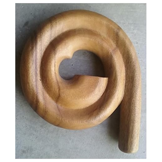 Unique! Travel Snail Spiral Didgeridoo Hand-carved Wooden