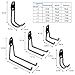 10 Packs Garage Storage Hooks, Wall Hooks Steel Multi-Size Extended Utility Double U-Hook for Heavy Duty Garage Storage Organizing Power Tools, Ladders, Bulk Items, Bikes, Ropes etc.