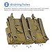 ProCase 6 Pouch Magazine Holder for Gun, Open-Top Triple Tactical Stacker Mag Pouch -Khaki