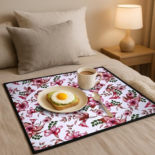 Image of Star Weaves Waterproof Bed Server /Food Mat /Bedsheet Protector /Reversible in 3 Layered Heavy Material(Colour and Print Might Vary According to Availability) / bed server mat Reversible / Place Mat