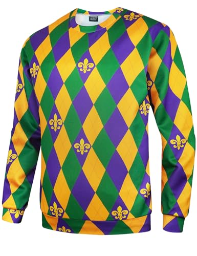 Image of Men's Novelty Festivals Sweatshirts Long Sleeve Shirts Outfits