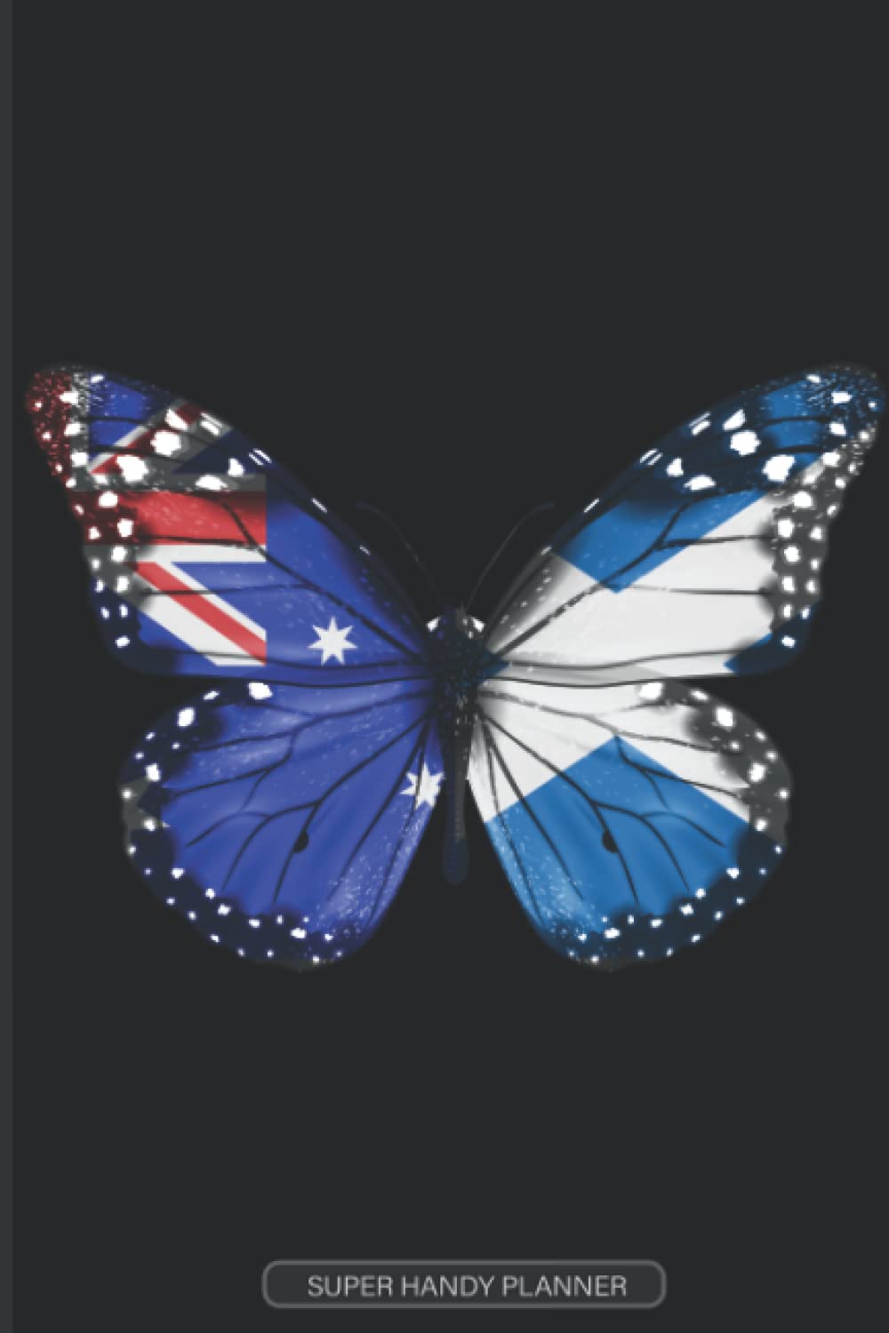 Planner: Australian Scottish Flag Combined Butterfly Flags Of Australia Scotland