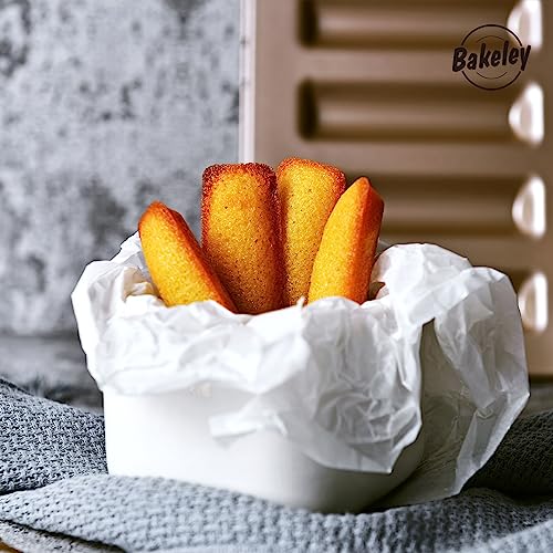 Bakeley Financier Cake Pan, 12-Cavity Non-Stick Rectangle Muffin Pan Biscuits Cookies Bakeware for Oven Baking (Champagne Gold) by Bakeley - Image 5