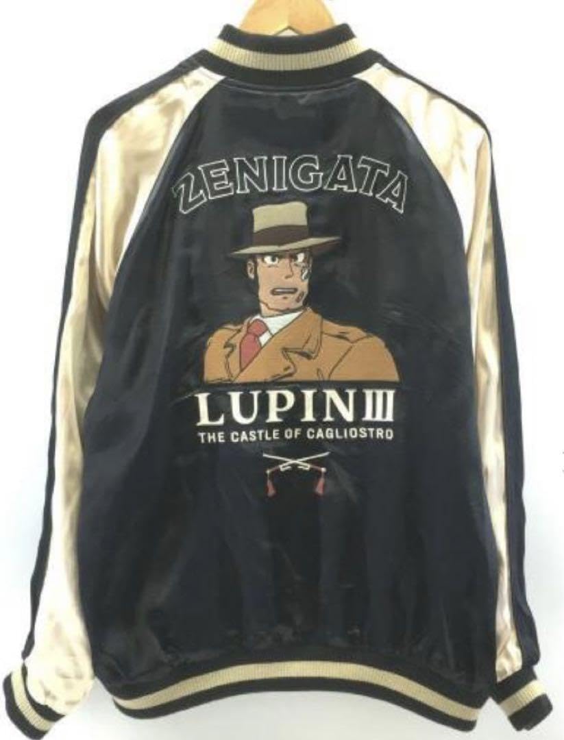 ルパン三世カリオストロの城】銭形×ルパン三世 リバーシブルスカジャン M