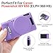 Easy Hood Case for Canon PowerShot IXY 650/ELPH 360 Camera, Soft Silicone Camera Cover with Removable Lens Cap, Slim Fit Anti-Scratch Carrying Protective Case Camera Body Skin Sleeve(Purple)