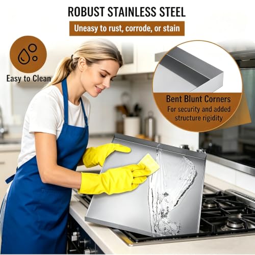 32" x 30" x 2.5" Washing Machine Drain Pan, Heavy Duty Stainless Steel by XHAWLJB - Used condition - Image 7