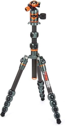 3 Legged Thing Legends Ray Kit - Trípode de fibra de carbono, apto para viajes, trípode ajustable para cámara con 3 patas desmontables y múltiples