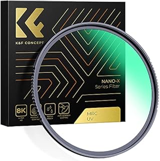 K&F Concept 72mm UV Filter, 28-Layer Multi Coated Ultraviolet Protection Lens Filter Slim Glass UV Filter Nano-X Series Waterproof MRC Ultra Violet for DSLR Cameras
