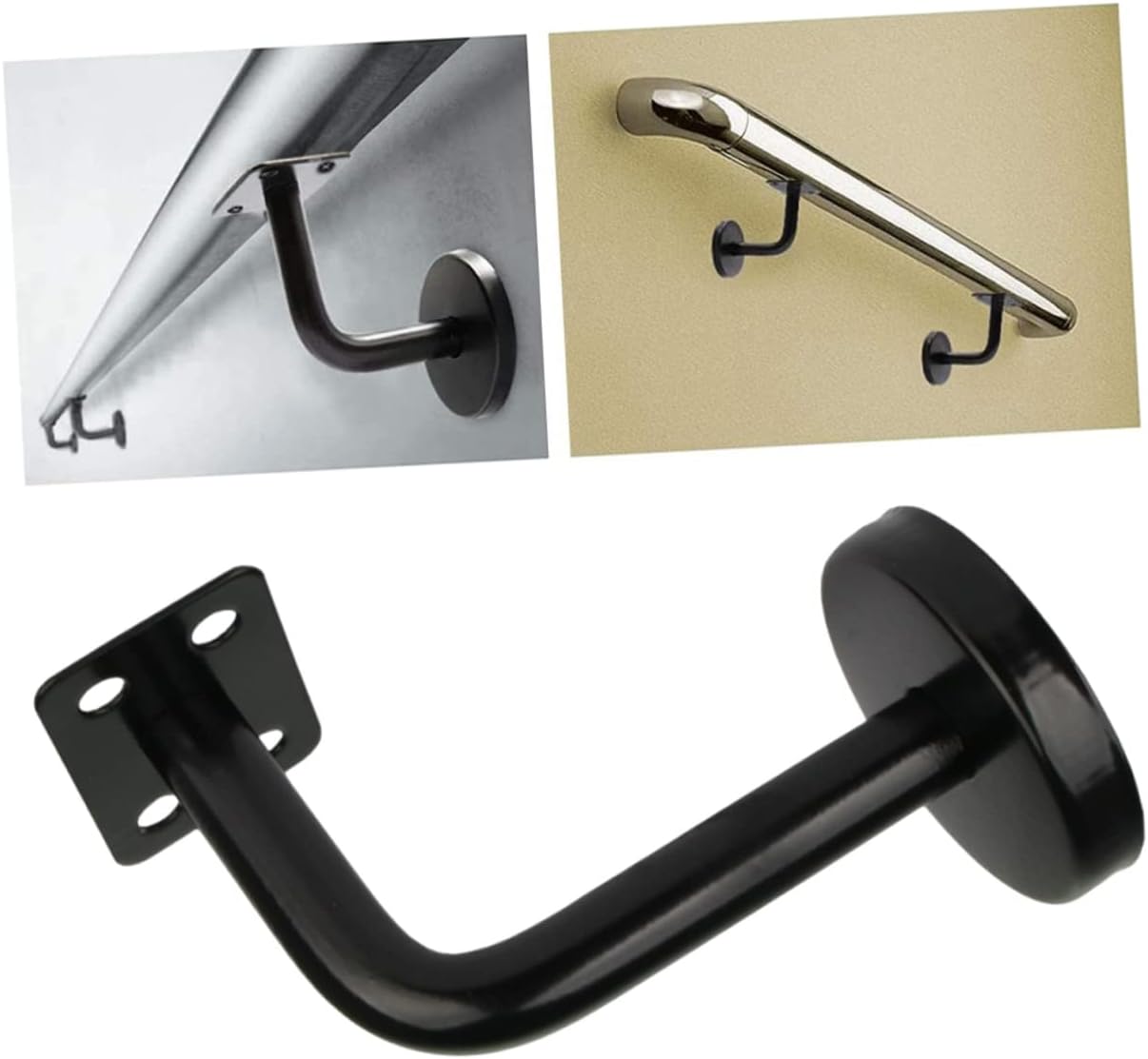6pcs Stairway Railing Bracket Handrail Holder for Outdoor Steps Stainless Steel Support Bracket