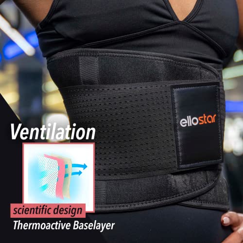 Ellostar Women's Waist Trainer: Sweat Band For Belly Fat, Tummy Control, Back Support, Workout Shapewear, Weight Loss Aid Xxx-Large, Black #TOP5