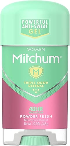 Mitchum For Women Power Gel Desodorante Antitranspirante Polvo Fresco 2.25 oz (Paquete de 8)