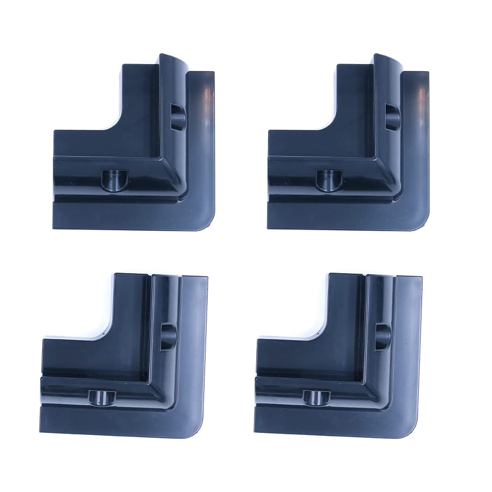Lot De 4 Supports D'Angle ABS Pour Panneaux Solaires - Fixation Toit Camping-Car Caravane Bateau