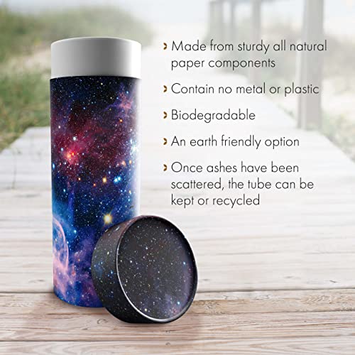 Image of Cosmic Scattering Urns - Eco Friendly Biodegradable Urns for Adult Ashes - Cremation Scattering Tube
