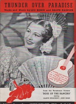 Sheet music Thunder Over Paradise from "Rose of the Rancho" (Sheet Music) Book