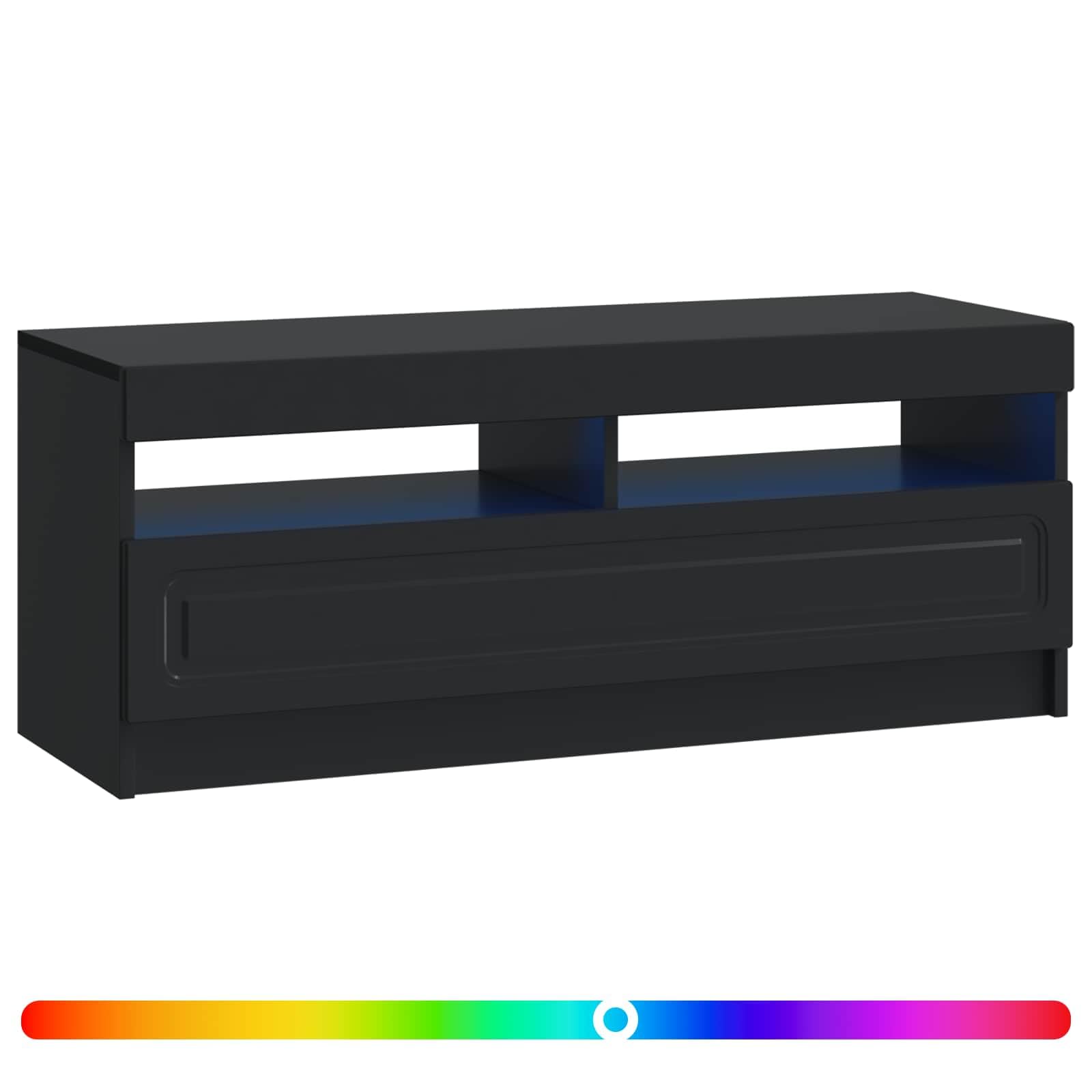 Drewniana szafka pod telewizor LED, nowoczesny design, oszczędność miejsca