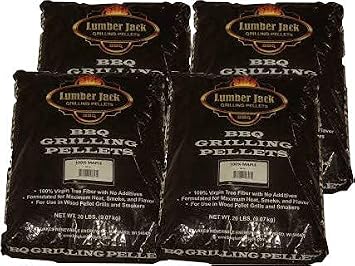 Lumber Jack BBQ 80 جنيه تشكيلة بيليه اختيار 4 &times; 20 جنيه أكياس انظر وصف النكهات