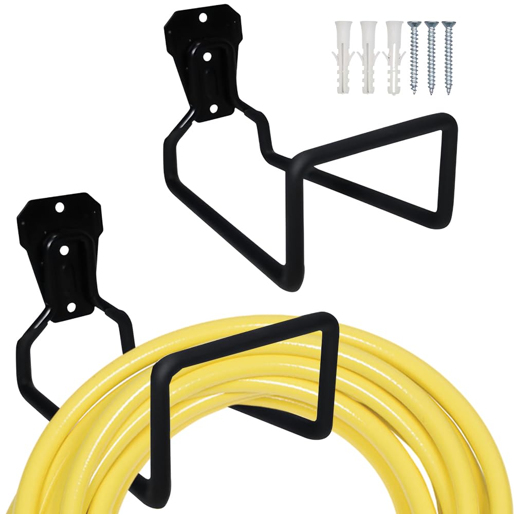 Support de tuyau d'arrosage en métal Foreverup lot de 2
