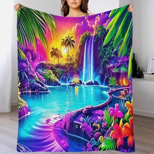 Couverture flanelle 3D cascade chaude douce chambre enfant 60x80i - 6