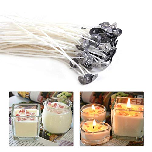 Mechas para velas Basoteeuo 8 pulgadas 100 unidades miniatura 3
