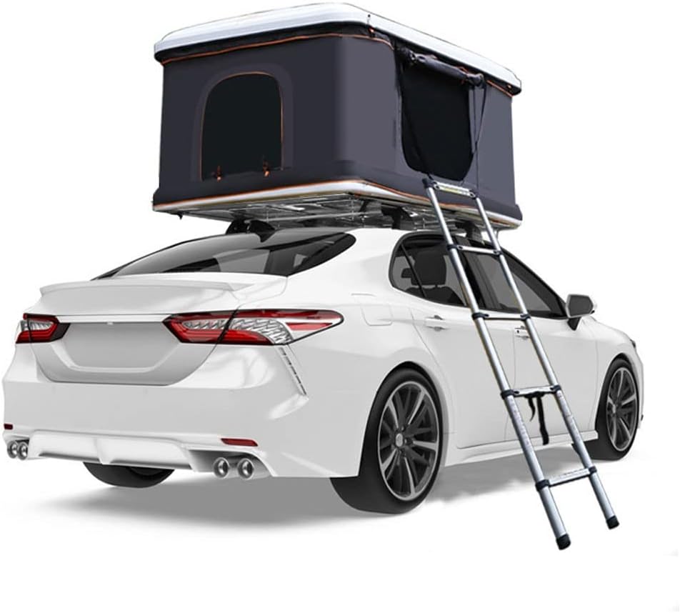 Rooftop Tents SUV Tent Truck Tent Small SUV Car Tent, Double Layer 2-3 Persons Car Bed Tent with Ladder, Zipper Door, Outdoor Simple Truck Bed Tent
