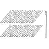 uxcell Diamond Grinding Burrs Drill Bit 3/32 Inch Shank 2mm Dia Cylindrical Concave Head Diamond Mounted Points Bit for Carving Polishing Jade Jewelry Amber Stone Beeswax Glass 40pcs