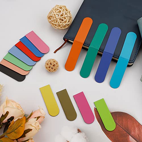 Magnetic Bookmarks, 15Pcs Bookmark, Cute Bookmarks, Magnet Bookmark Clips, Bookmarks For Women Men Kids, Bookmarks Bulk, Teacher Bookmark, Solid Colorful Bookmarks(Dark Color) #TOP3