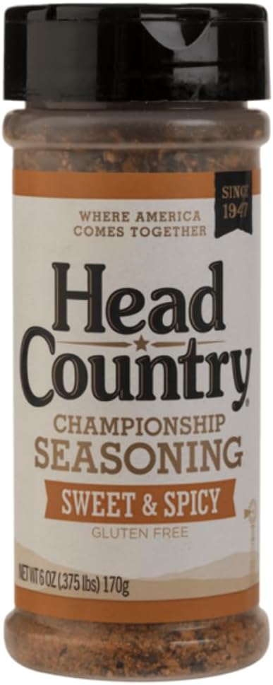 Championship BBQ Seasoning, Sweet & Spicy | BBQ Seasonings and Rubs | Smoking & Grilling Spices and Seasonings | 5.12 Ounce