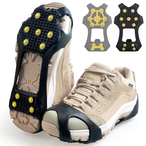 Crampons antidérapants pour marcher sur la neige sans glisser en bottes
