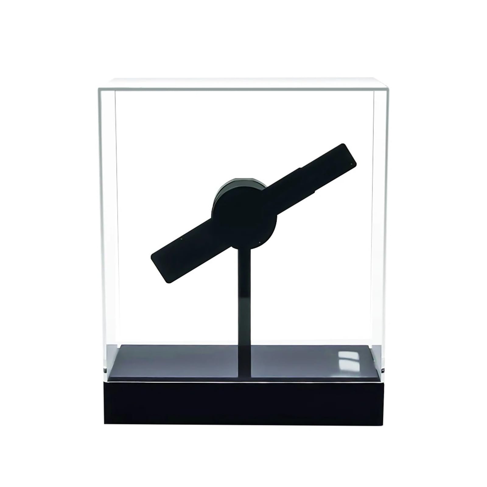 20-centymetrowy holograficzny projektor z wentylatorem 3D do obrazowania gołym okiem, stereoskopowy, unoszący się w powietrzu, oświetleniem reklamowym i etui ochronnym Na Halloween, Boże Narodzenie