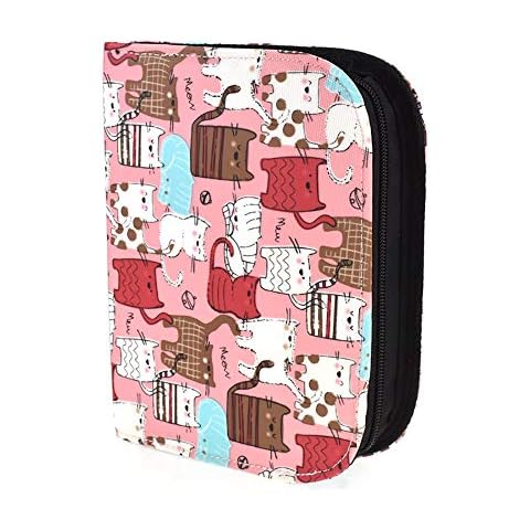 SagaSave Crochet Hook Pouch Cute Storage Bag Knitting Kit Case Organizer Bag for Sewing Crochet Needles Tool Waterproof Cover