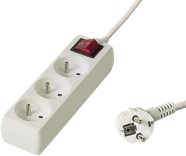 Cable de extensión PremiumCord, 250 V, 10 m, 5 enchufes, interruptor de alimentación, pp5k-10 - 2