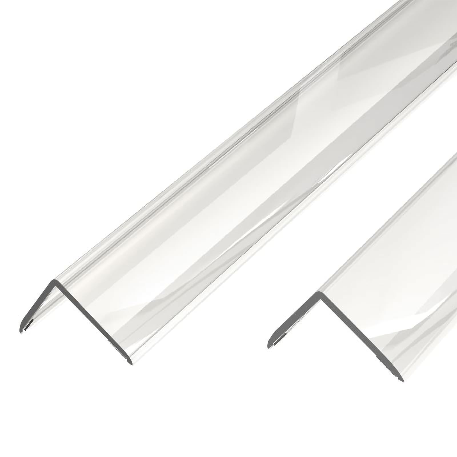 Wall Corner Protector - 2PCS, 39.4"x1.18" - Self Adhesive Clear Corner Protectors for Walls, Cabinet Doors, Edge Protector Trim; Easy to Install Corner Guards for Walls (100cm x 3cm)