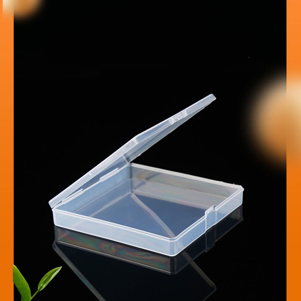 2Pcs Plastic Packing Box 4 2x4 2x0 7inches Accessory Box Transparent Square Storage Box — view 6