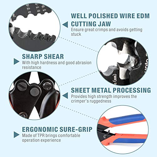 Icrimp Cwr1522 Wire Rope Crimping Tool With Cutting Function For Cable Railing, Hand Swaging 0.1~2.2Mm Aluminum Oval Sleeves,Alloy Double Sleeves (Cwr1522) #TOP4