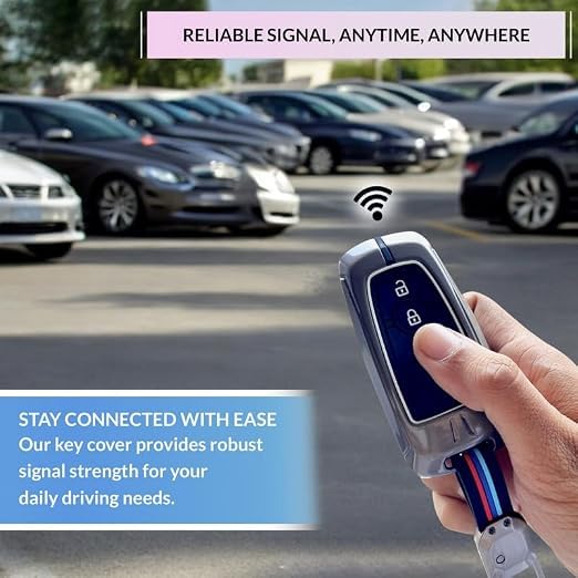 Image of NEODRIFT 'KeyShield' Car Key Cover for Ford Aspire (Shape 2, 03 Buttons) (Durable, Stylish and 360 Protection)